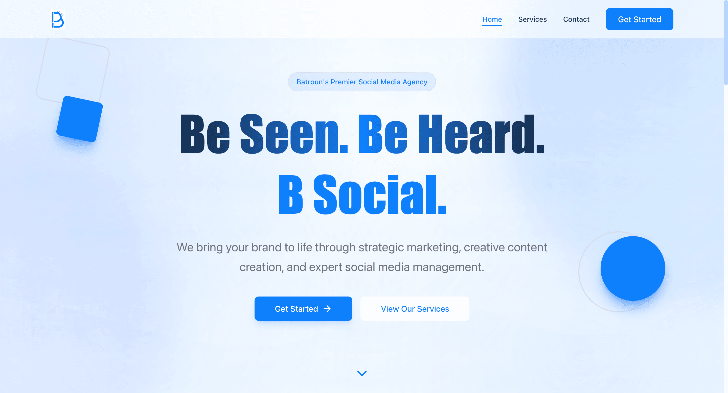 B-Social Agency Website
